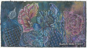 Tangle-Inspired Botanical by Sharla R. Hicks, CZT, artist, author