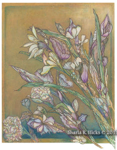 Tangle-Inspired Botanical by Sharla R. Hicks, Artist, CZT, Author