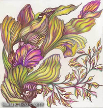 Load image into Gallery viewer, Tangle-Inspired Botanical example for Sharla R. Hicks CZT retreat